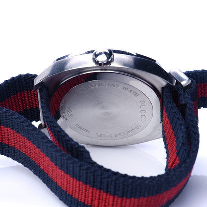 Gucci Stainless Steel Nylon 41mm GG2570 Quartz Watch Blue 4 of 5