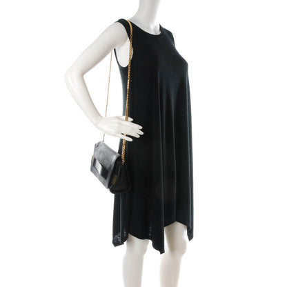 Chloe Lambskin Medium Elle Chain Clutch Black 2 of 7