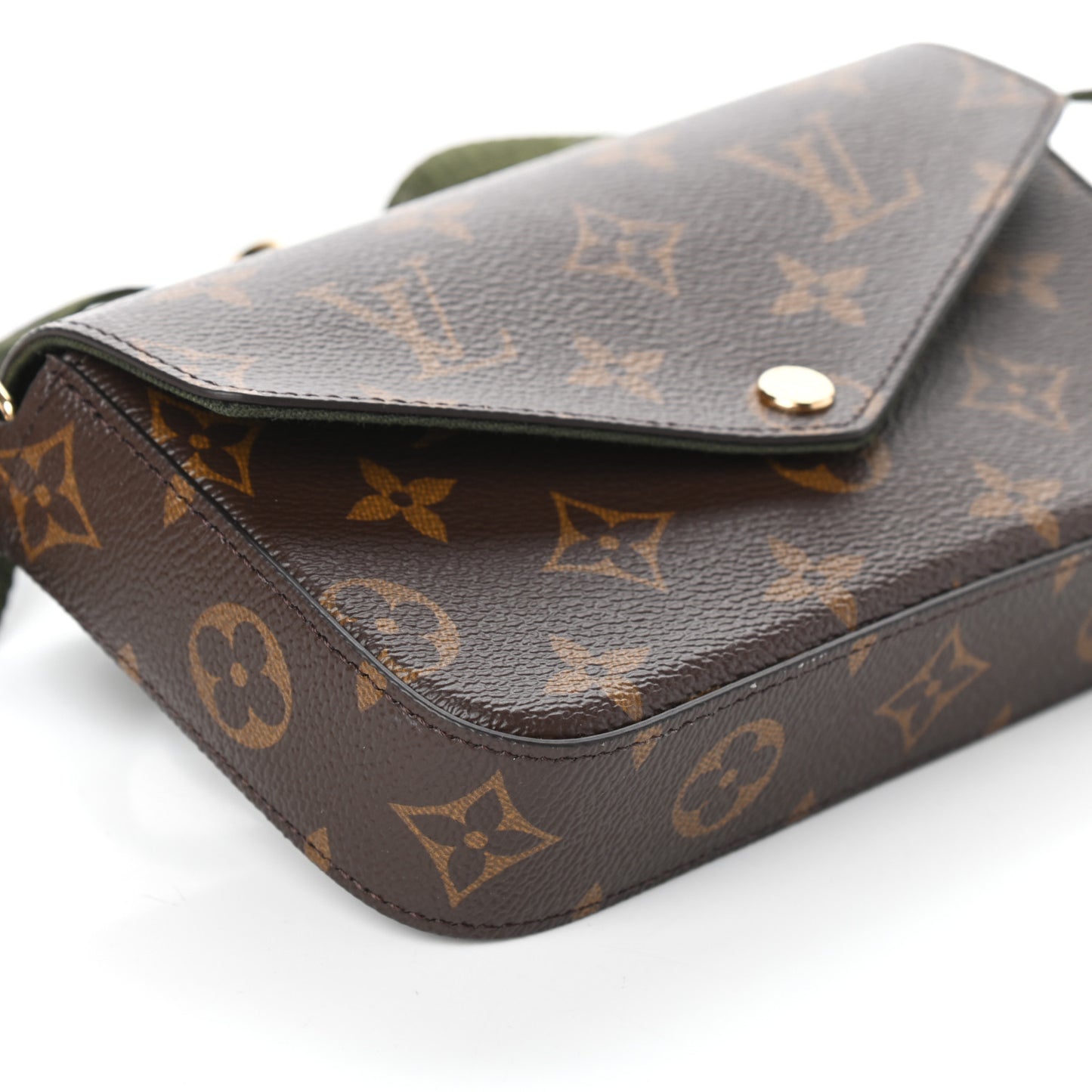 Monogram Felicie Strap & Go Kaki