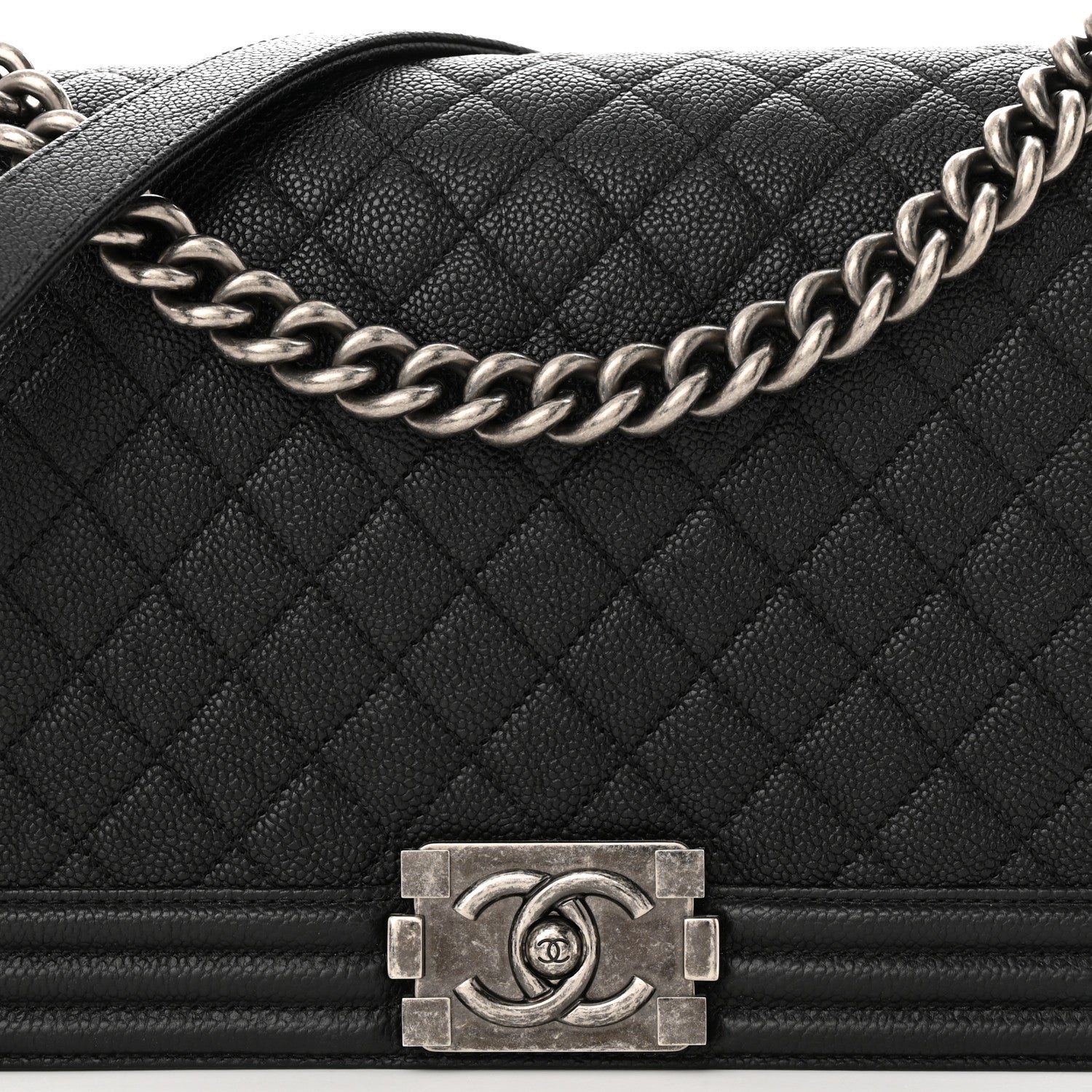 Chanel Caviar Quilted New Medium Boy Flap Black 8 of 11