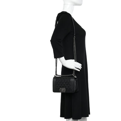 Chanel Caviar Quilted Small Boy Flap Black 2 of 10