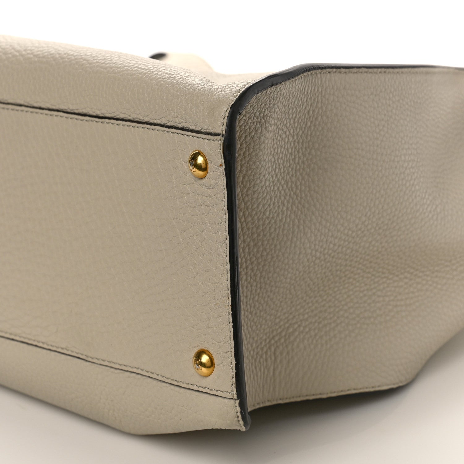 Fendi Cuoio Romano Selleria Bi-Color Large Peekaboo X-Lite Latte Laguna 7 of 7