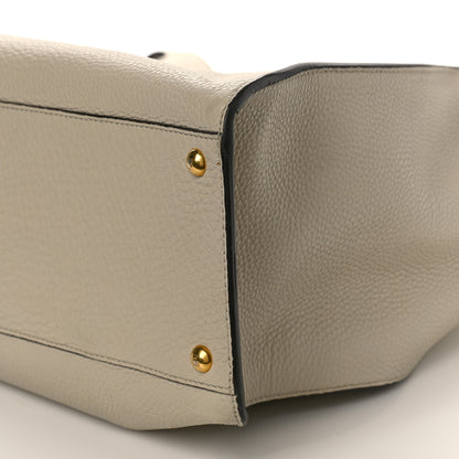 Fendi Cuoio Romano Selleria Bi-Color Large Peekaboo X-Lite Latte Laguna 7 of 7