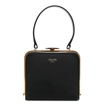 Celine Shiny Calfskin Lana Triomphe Minaudiere Black 1 of 19