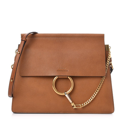Chloe Goatskin Medium Faye Shoulder Bag Caramel 1 of 7