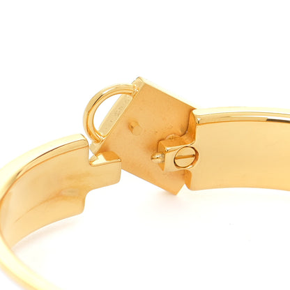 Hermes Enamel Narrow Clic Cadenas Bracelet PM White 4 of 5