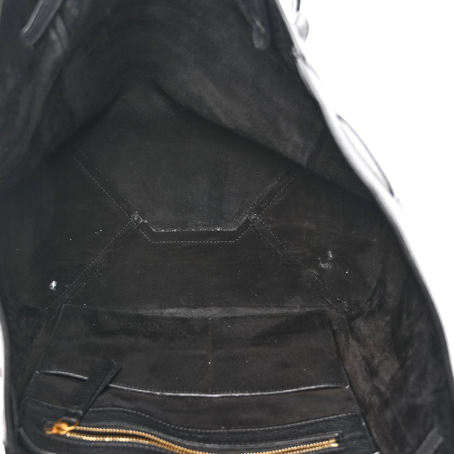Celine Soft Grained Calfskin Medium Belt Cabas Phantom Black 5 of 9