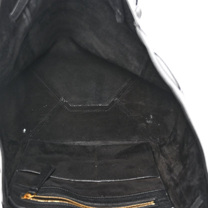 Celine Soft Grained Calfskin Medium Belt Cabas Phantom Black 5 of 9