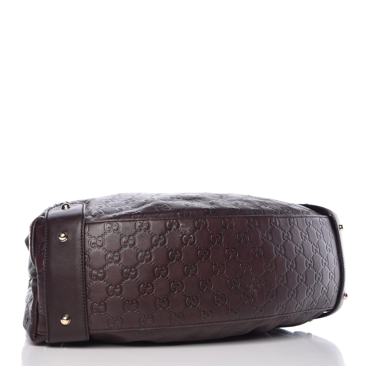 Gucci Guccissima Medium Pelham Shoulder Bag Dark Brown 4 of 12