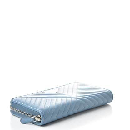 Prada Nappa Impunture Zip Around Wallet Astrale 4 of 9