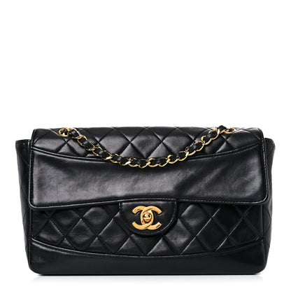 Chanel Lambskin Quilted Medium Single Flap Black 1 of 22