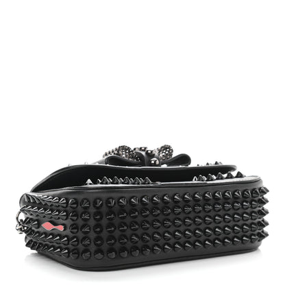 Christian Louboutin Calfskin Spikes Sweety Charity Crossbody Bag Black 4 of 12