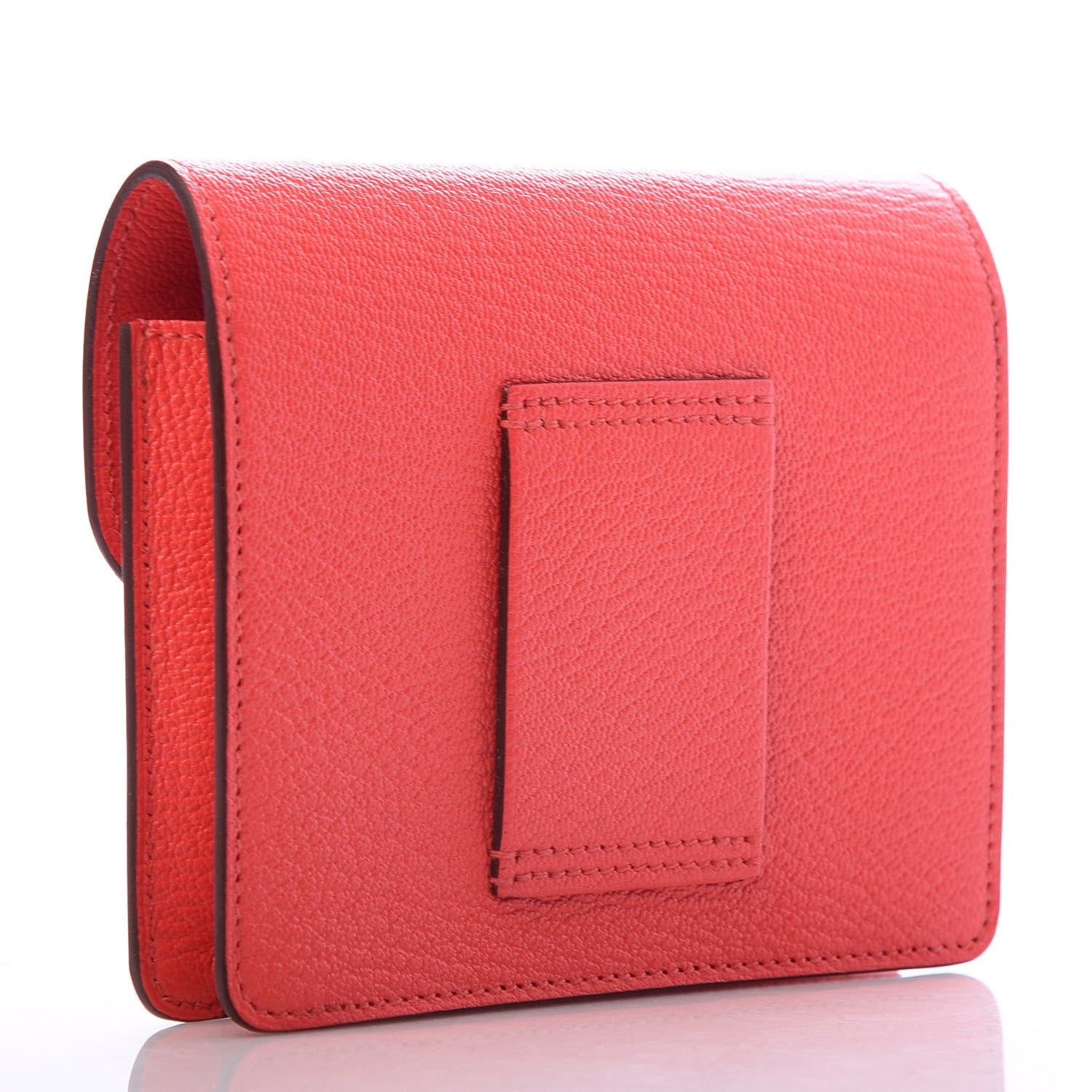 Hermes Chevre Mysore Roulis Slim Wallet Rose Texas 4 of 9