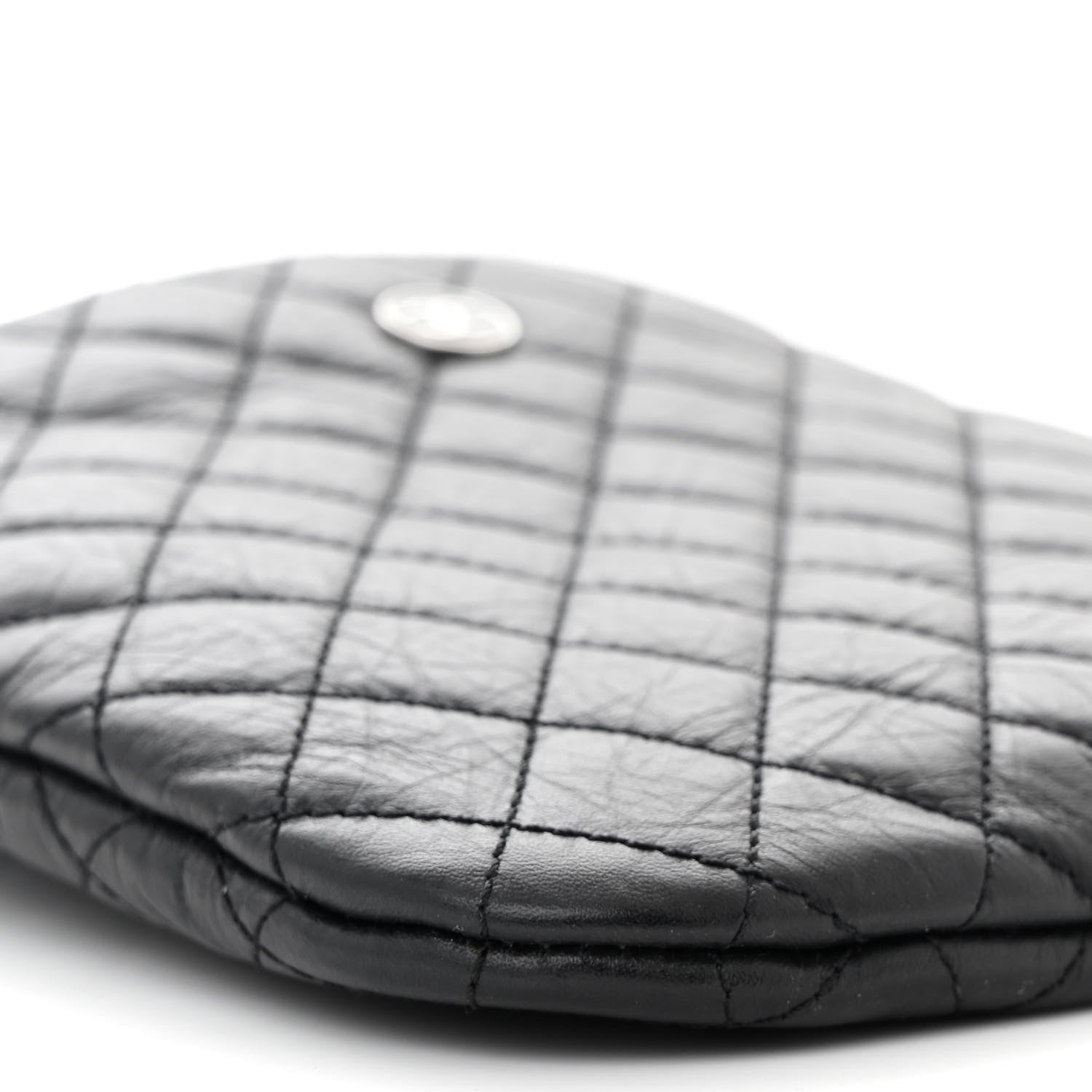 Chanel Aged Calfskin Quilted Crossbody Bag Black 9 of 10