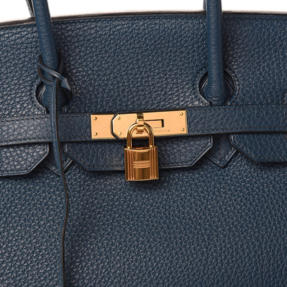 Hermes Togo Birkin 35 Bleu De Prusse 31 of 31