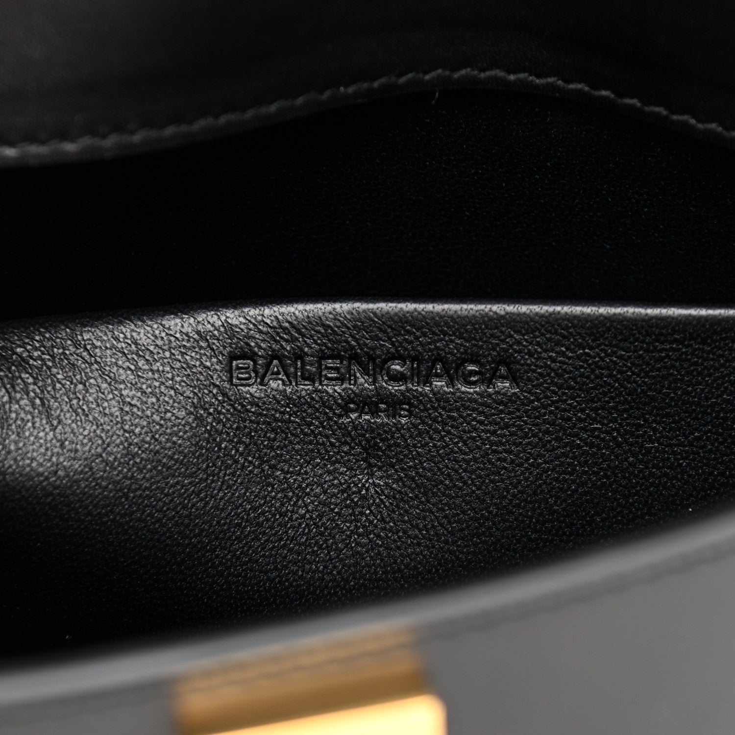 Balenciaga Calfskin Cable Flap Clutch Black 6 of 11
