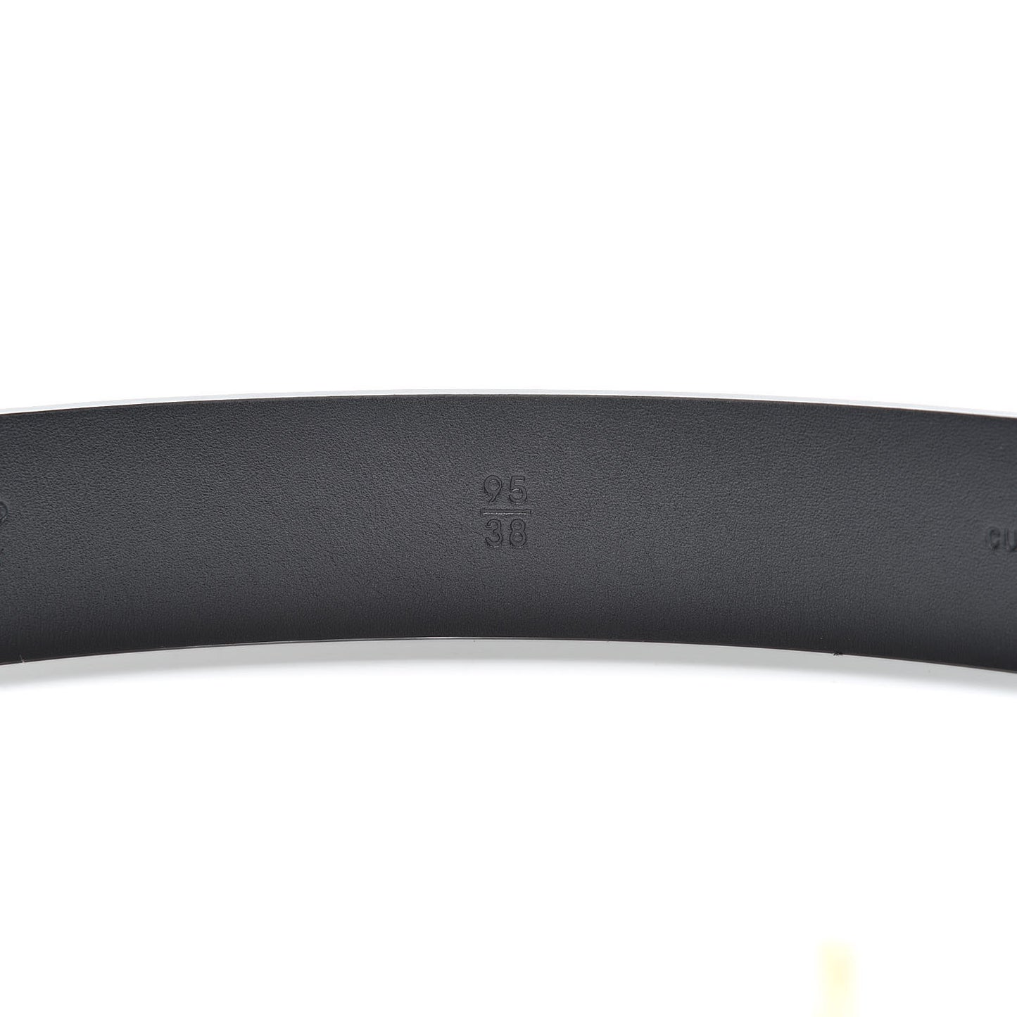 Glazed Calfskin CC Belt 95 38 Black