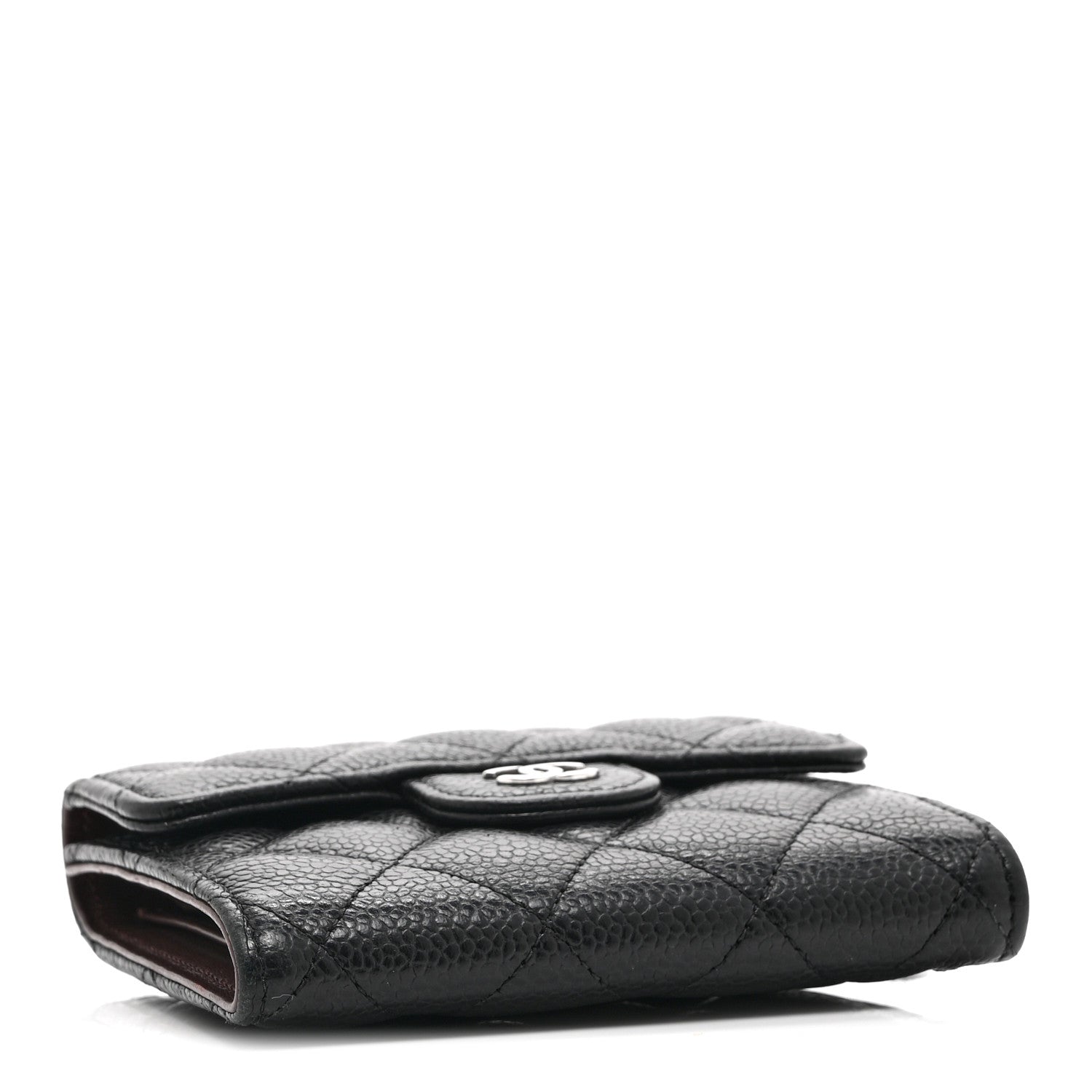 Chanel Caviar Quilted Compact Flap Wallet Black 4 of 11