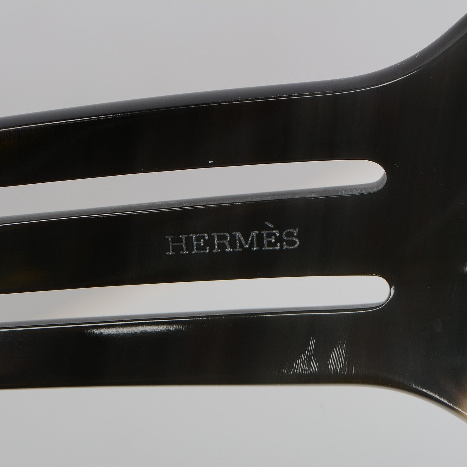 Hermes Buffalo Horn Rocaille Hair Comb 7 of 8