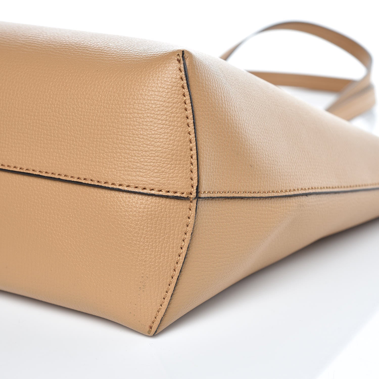 Fendi Vitello Vienna Enamel F is Fendi Shopping Tote Miele Scuro Taupe 11 of 11