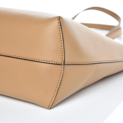 Fendi Vitello Vienna Enamel F is Fendi Shopping Tote Miele Scuro Taupe 11 of 11