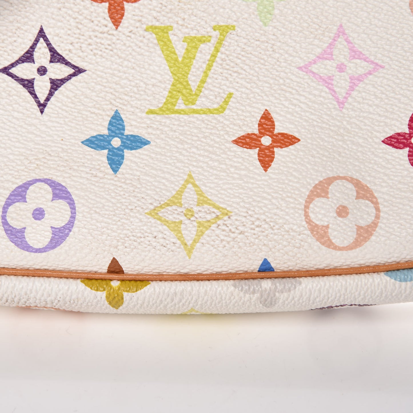Monogram Multicolor Pochette Accessories White