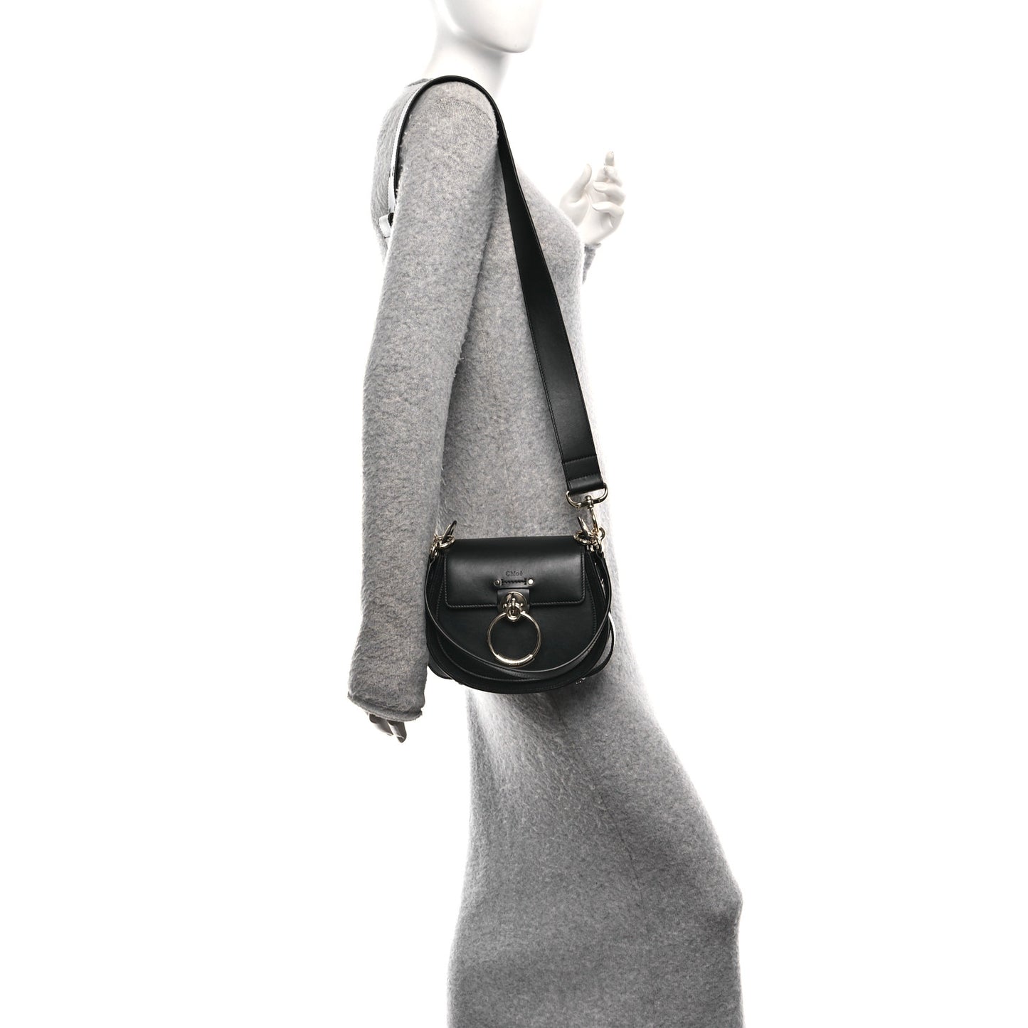 Calfskin Small Tess Bag Black