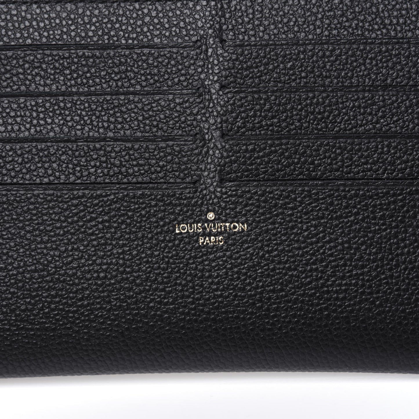 Calfskin Felicie Chain Wallet Card Holder Insert Black