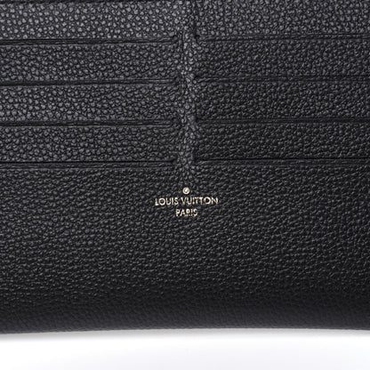 Louis Vuitton Calfskin Felicie Chain Wallet Card Holder Insert Black 6 of 10