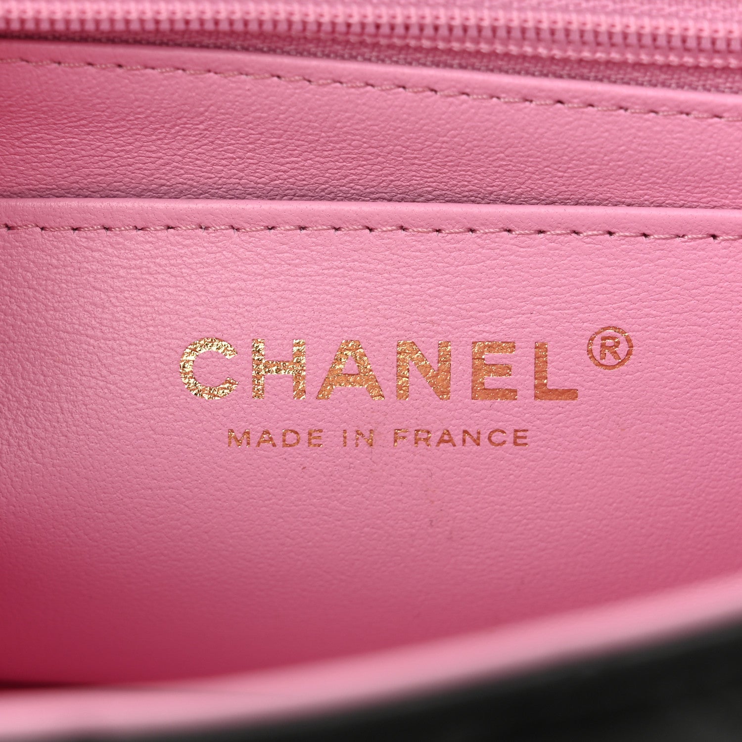 Chanel Lambskin Quilted Bi-Color Mini Top Handle Rectangular Flap Black Lilac 6 of 11