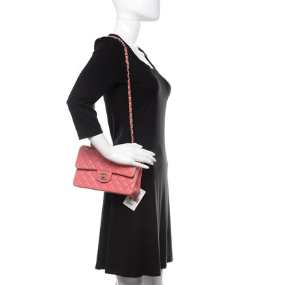 Chanel Caviar Quilted Small Double Flap Rose 2 of 10