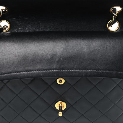 Chanel Lambskin Quilted Medium Double Flap Black 6 of 8