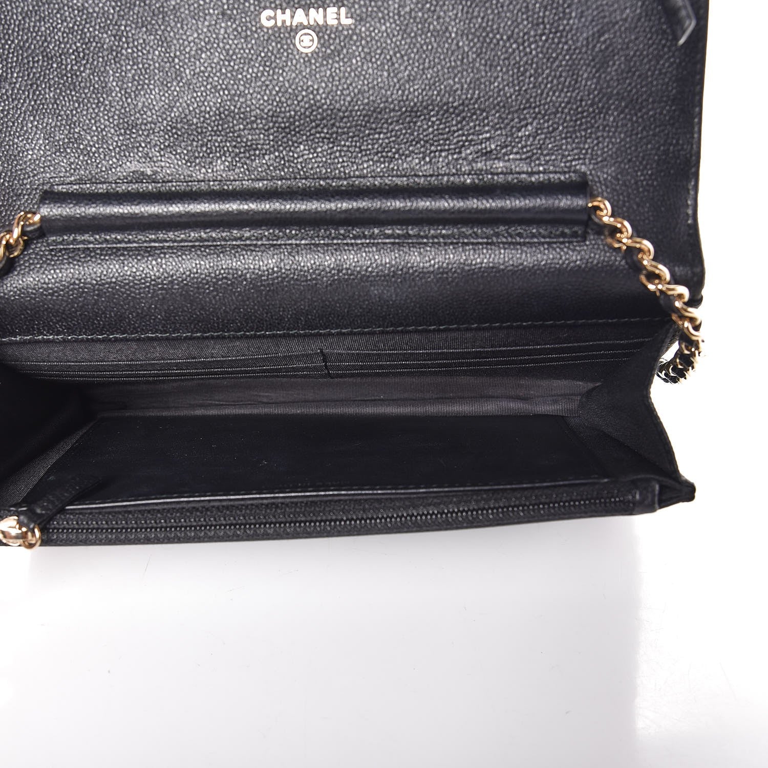 Chanel Caviar Quilted Boy Wallet On Chain WOC Black 6 of 10