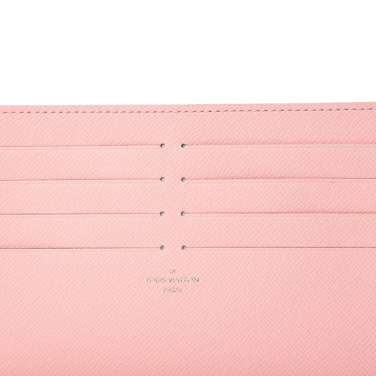 Louis Vuitton Calfskin Felicie Card Holder Insert Rose Ballerine 6 of 6