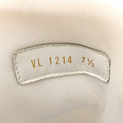 Louis Vuitton Calfskin Monogram Mens LV Trainer Sneakers 7.5 White 10 of 10