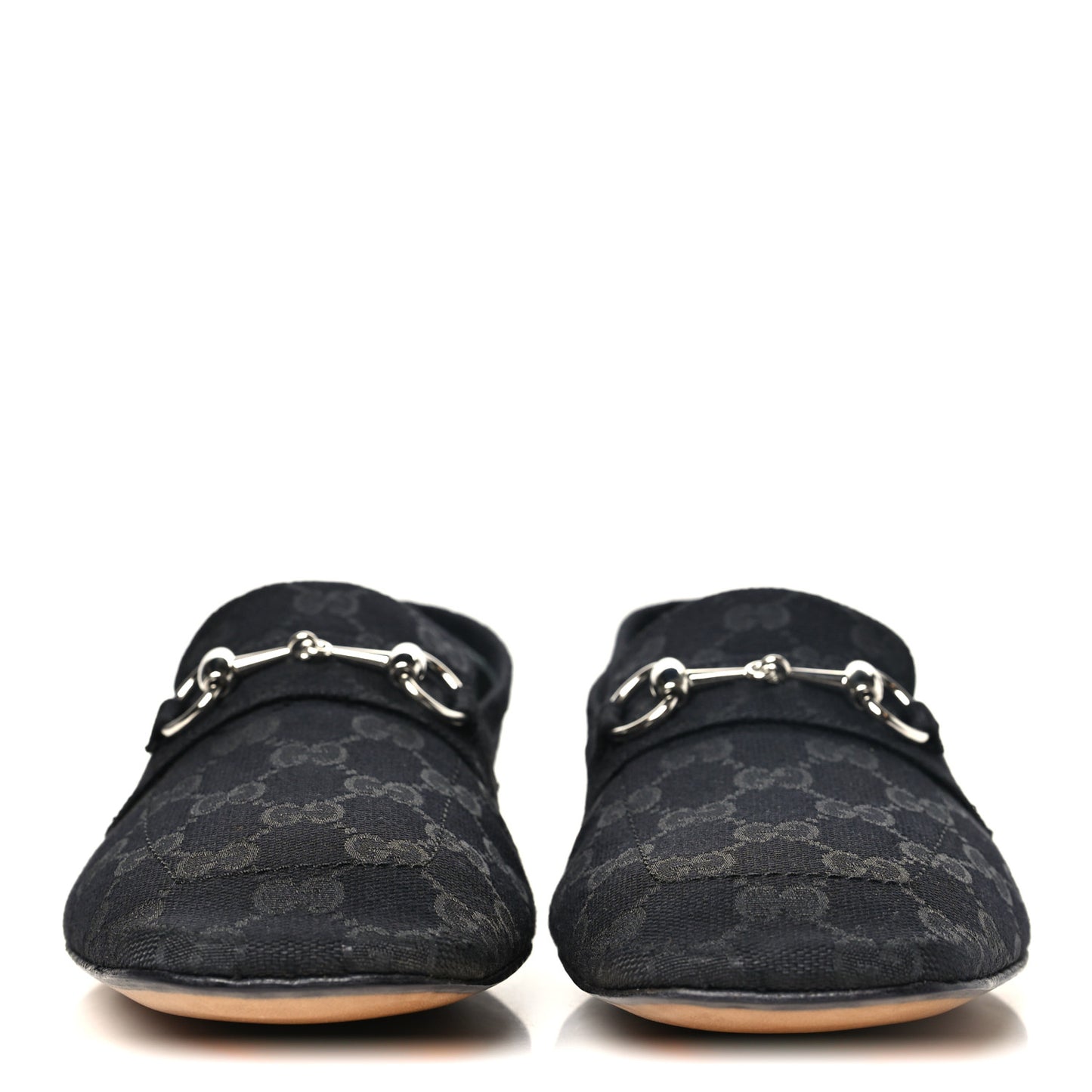 Monogram GG Canvas Womens Ragazzo Loafers 37.5 Black