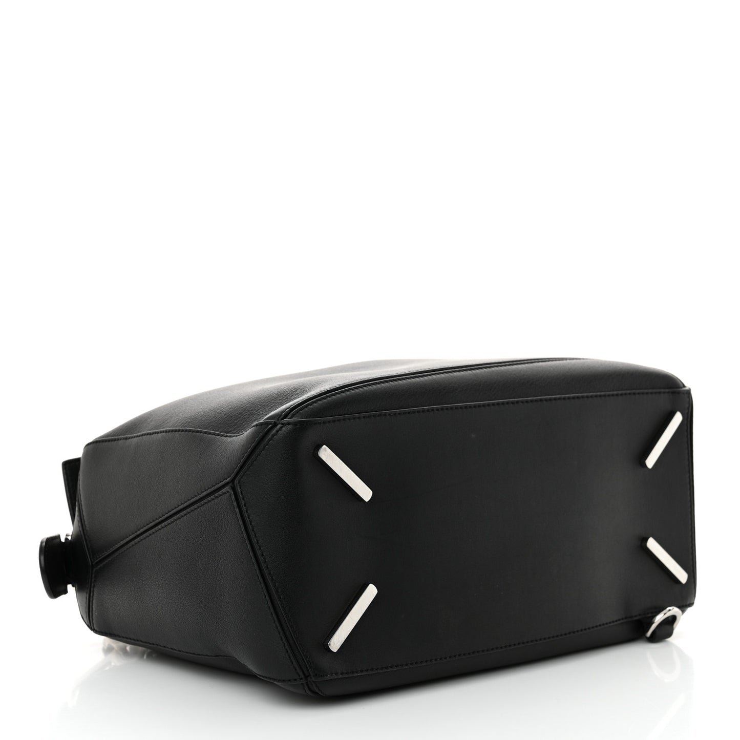 Calfskin Medium Puzzle Bag Black