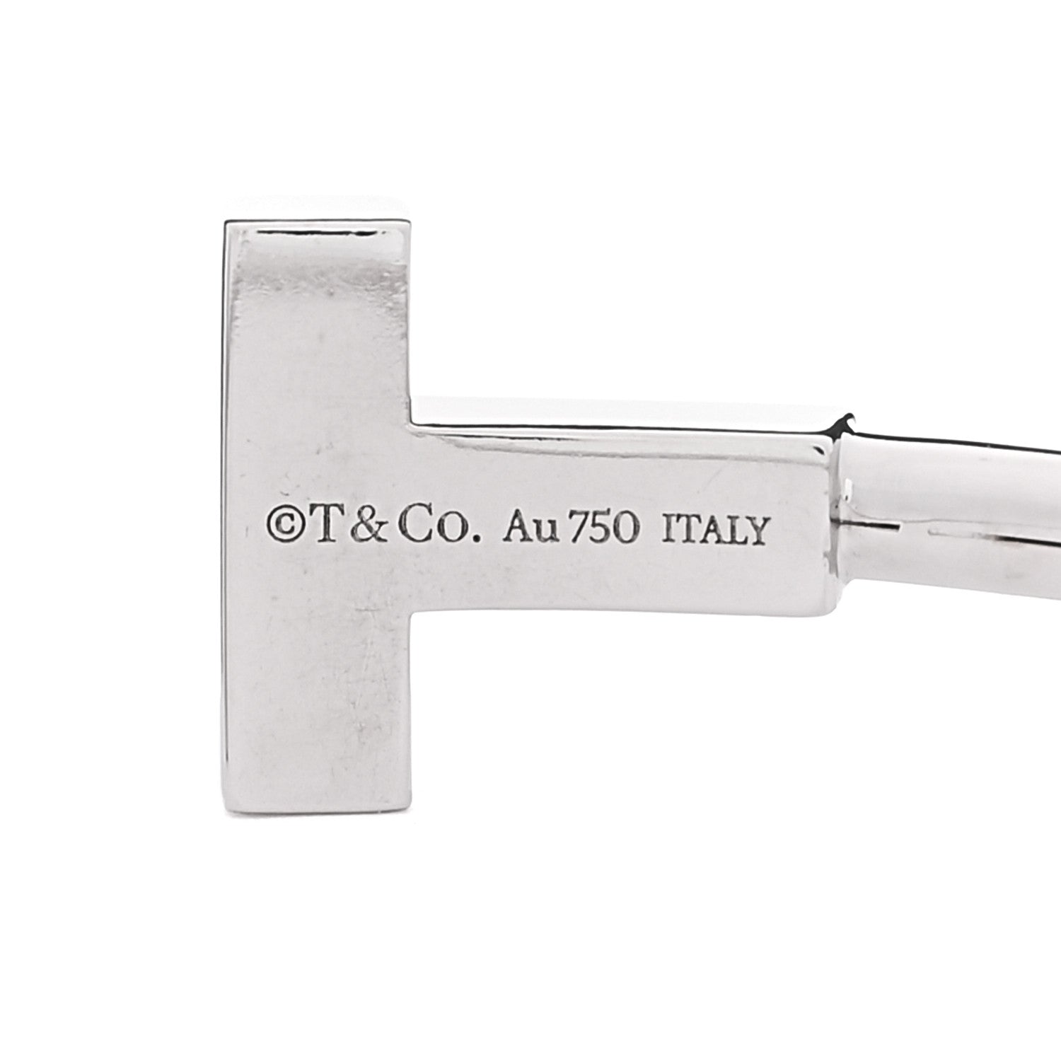 Tiffany 18K White Gold T Wire Bracelet 3 of 3