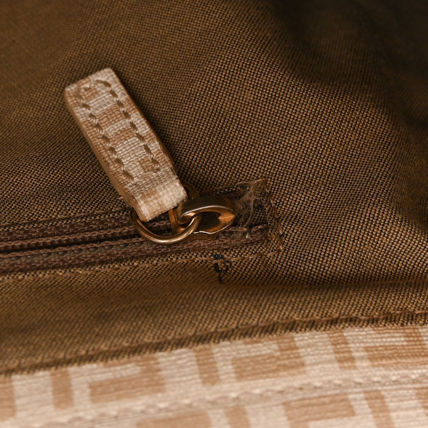 Fendi Zucchino Spalmati Forever Tote Crema Ecru 10 of 17