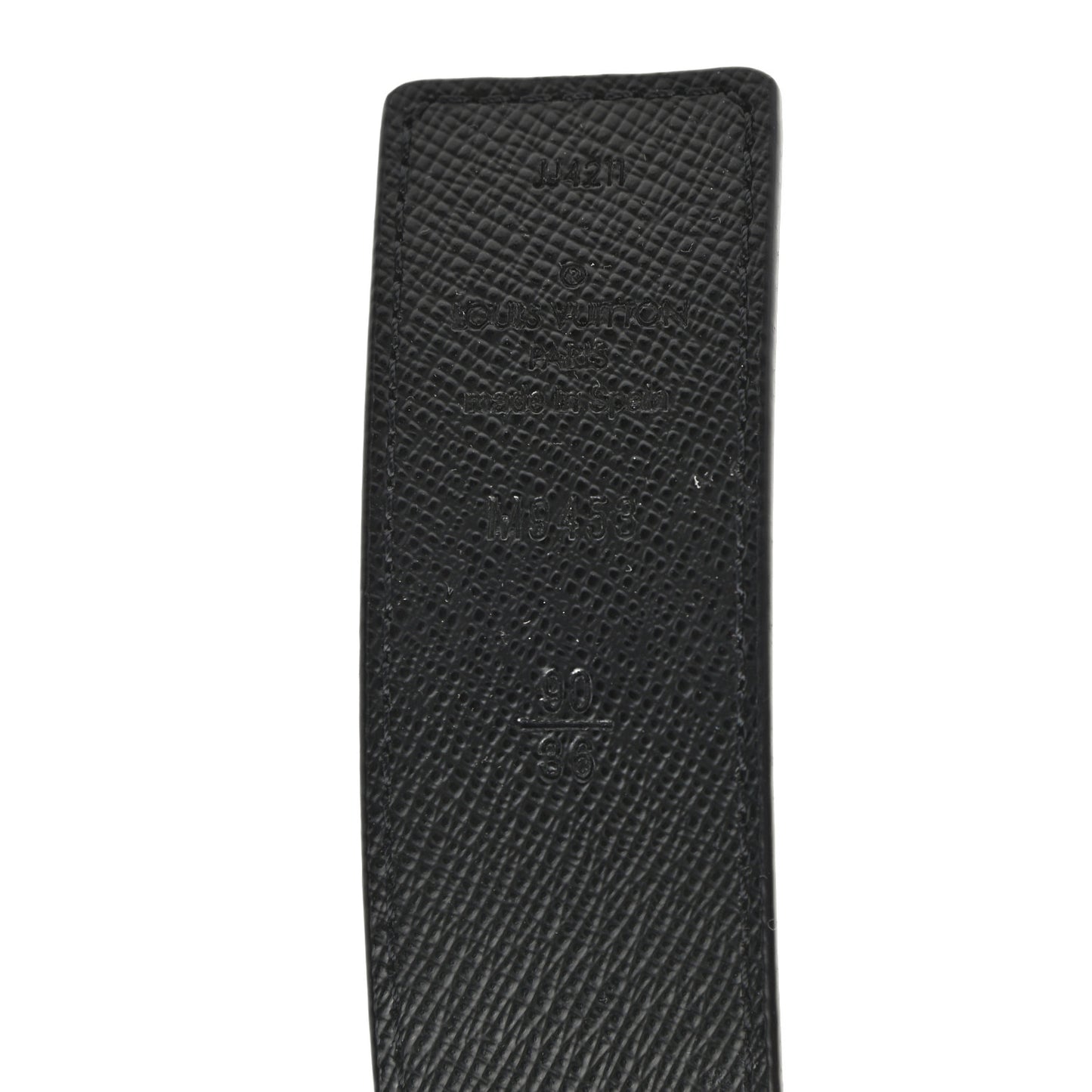 Calfskin Monogram 30mm LV Initiales Reversible Belt 90 36 Black