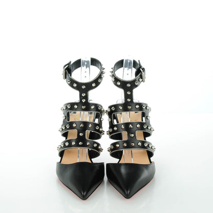 Christian Louboutin Kid Tchicaboum 85 Pumps 39 Black Silver 2 of 8