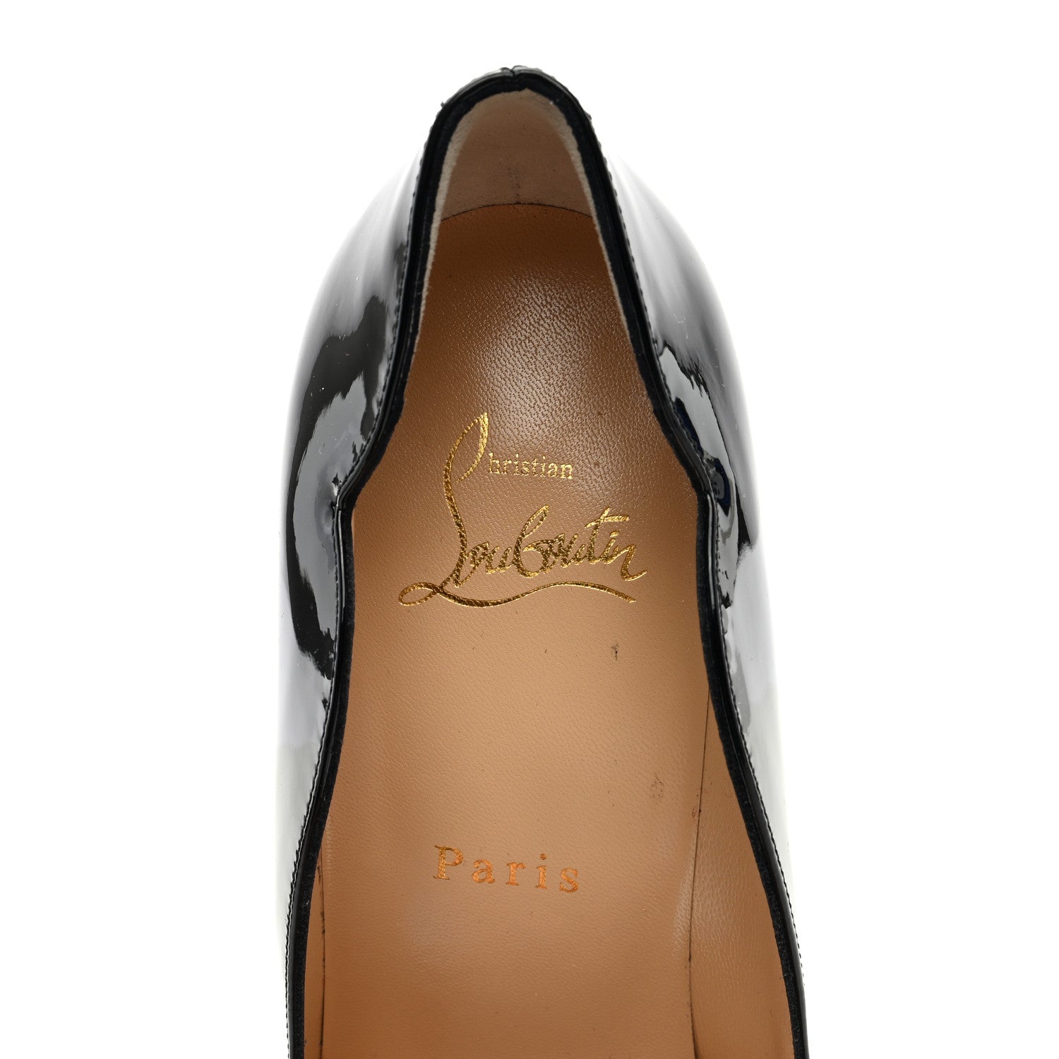 Christian Louboutin Patent Hot Chick 100 Pumps 38.5 Black 7 of 7