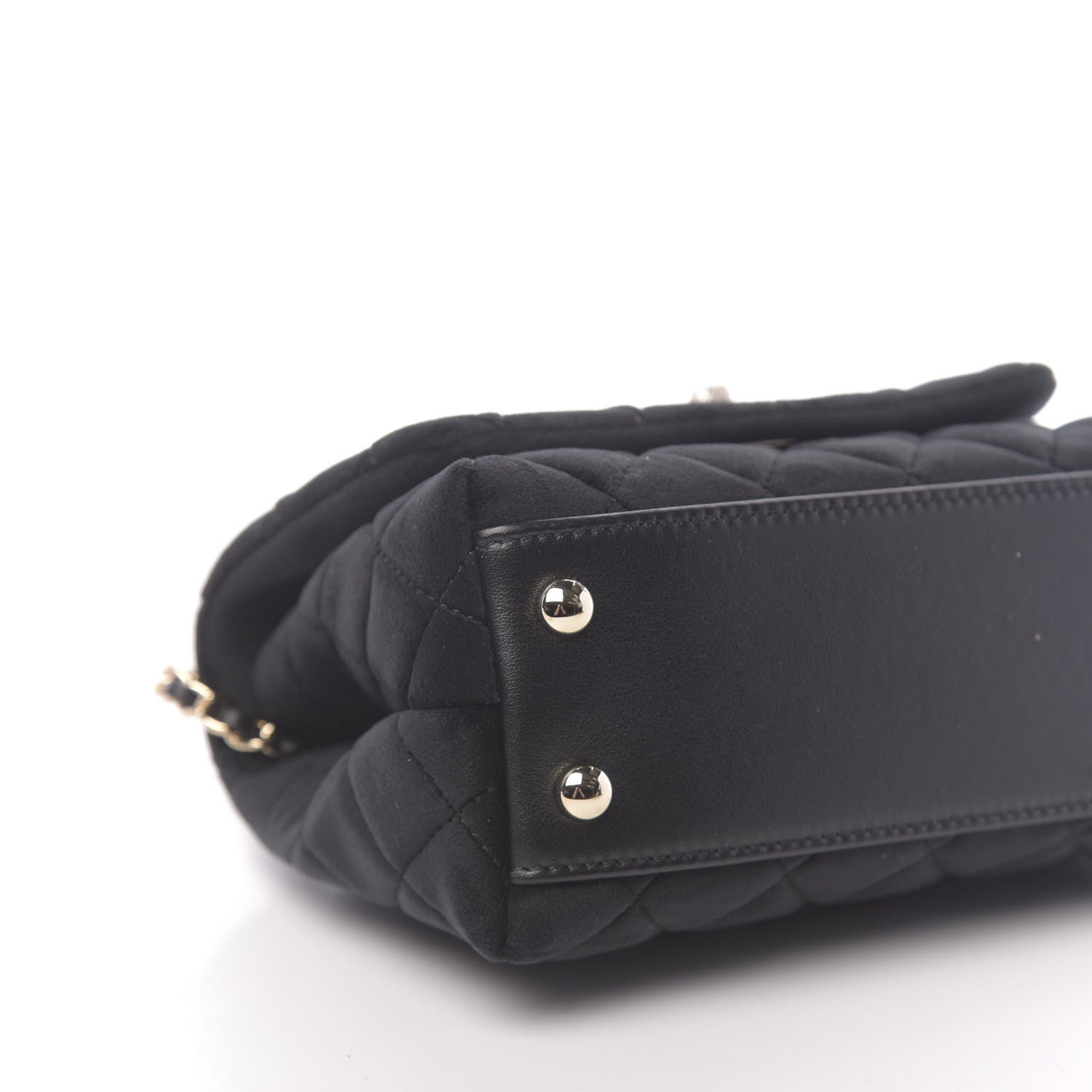 Chanel Velvet Crystal Quilted Extra Mini Coco Handle Flap Black 8 of 11