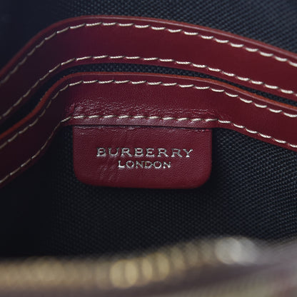 Burberry Haymarket Check Studded Bowler Red 6 of 15