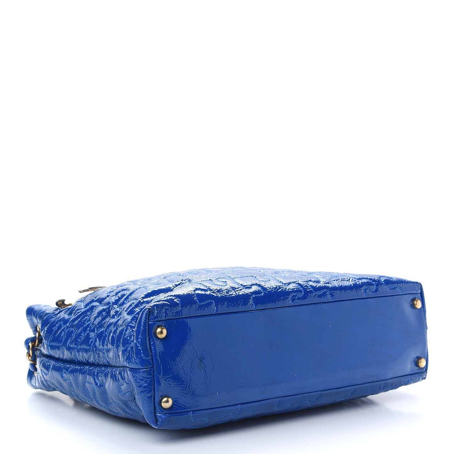 Patent Puzzle Tote Electric Blue