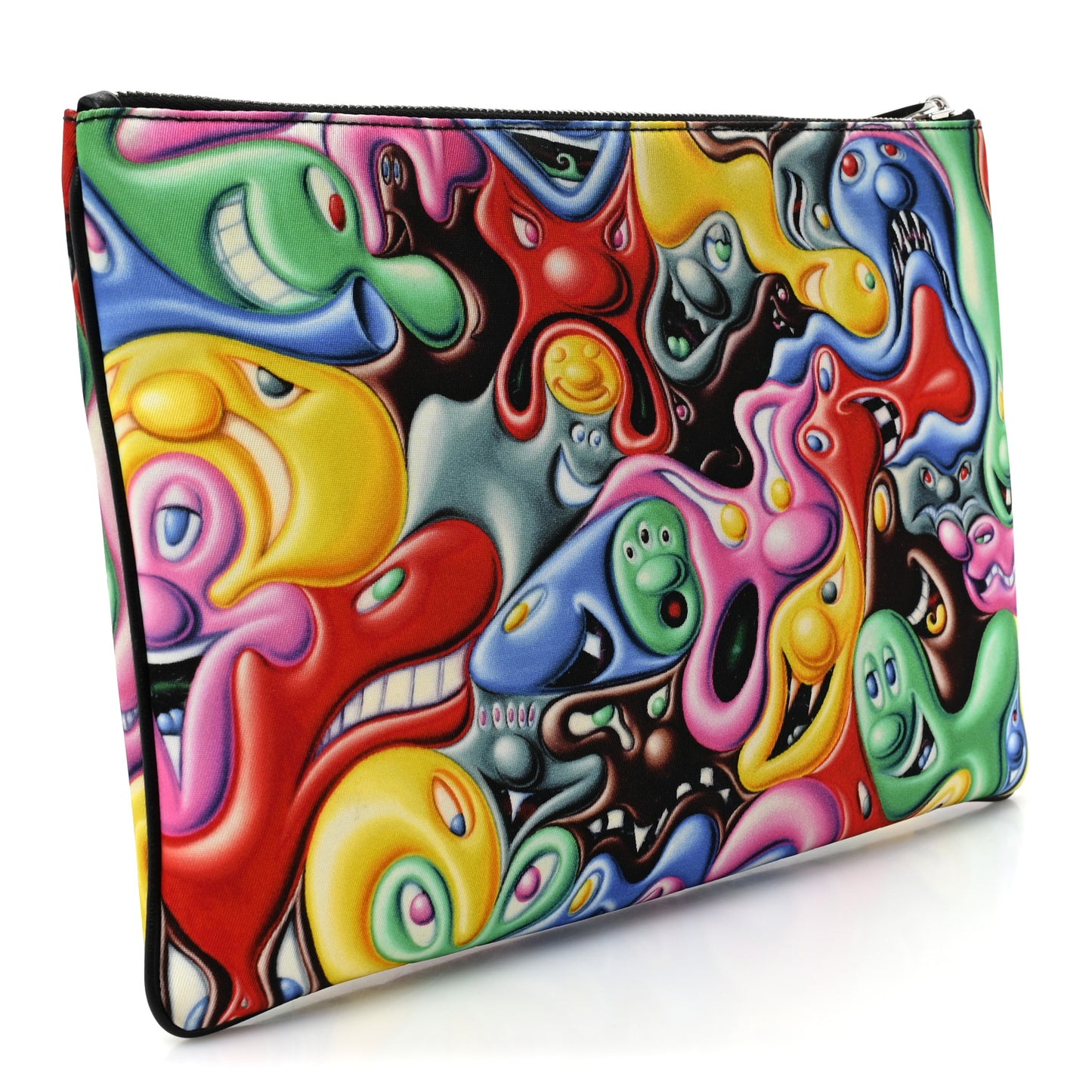 X KENNY SCHARF Nylon Zip Pouch Multicolor