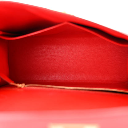Hermes Epsom Kelly Sellier 28 Rouge de Coeur 5 of 11