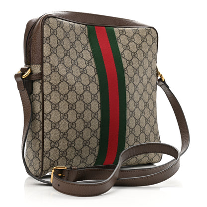 Gucci GG Supreme Monogram Web Medium Ophidia Messenger Bag Brown 3 of 10