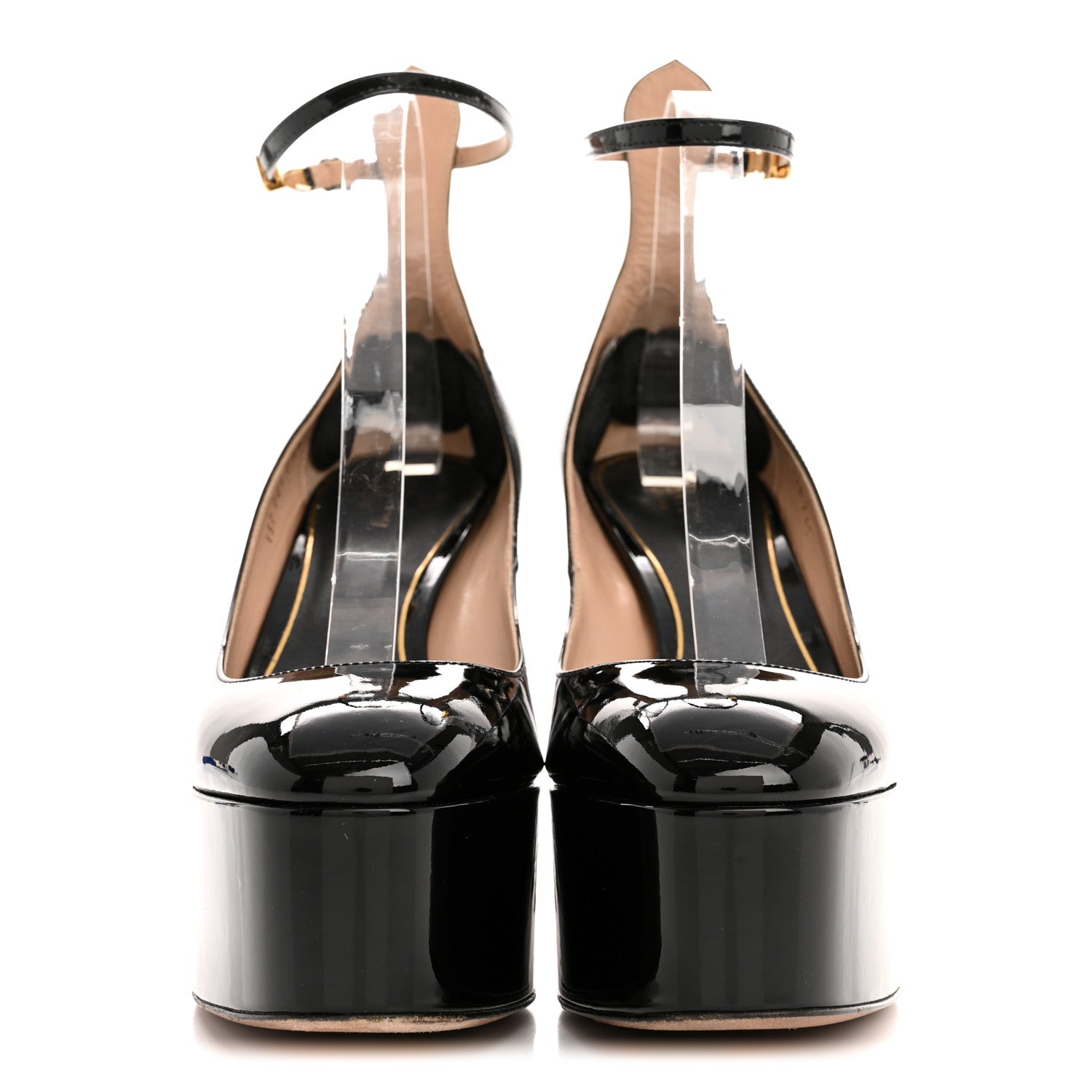 Valentino Garavani Patent Tan-Go 55/155mm Platform Pumps 41 Black 3 of 11