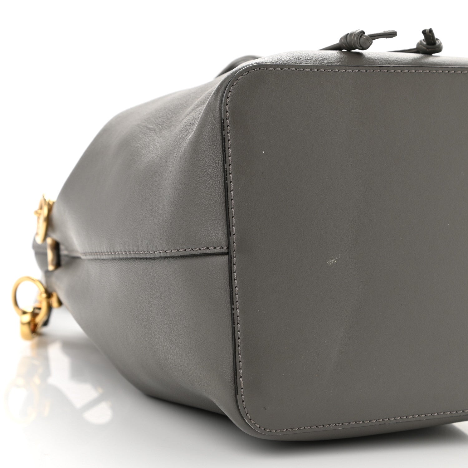 Fendi Vitello Grace Matte F is Fendi Grande Mon Tresor Bucket Bag Argilla 9 of 11